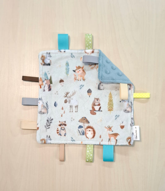 Craquante Animaux du Canada fond sauge