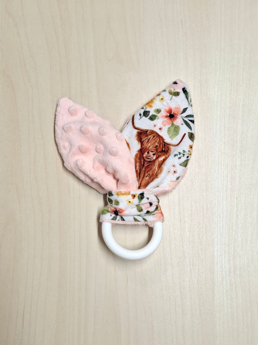 Oreille de lapin Vache highland floral