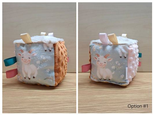 Cube Chèvres et fleurs