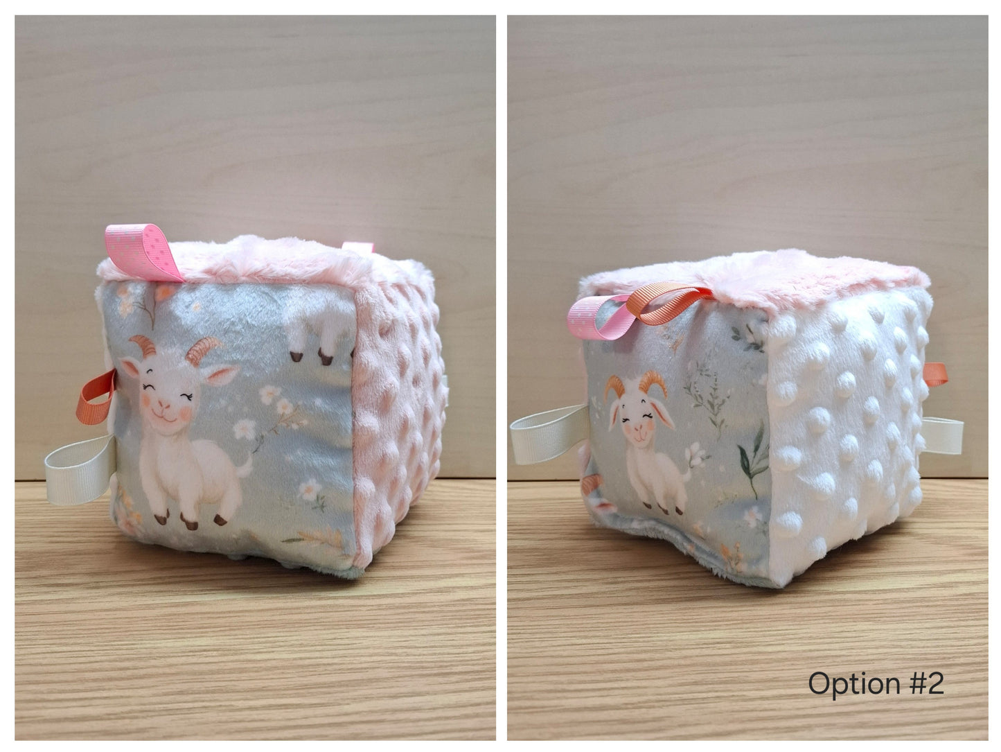 Cube Chèvres et fleurs