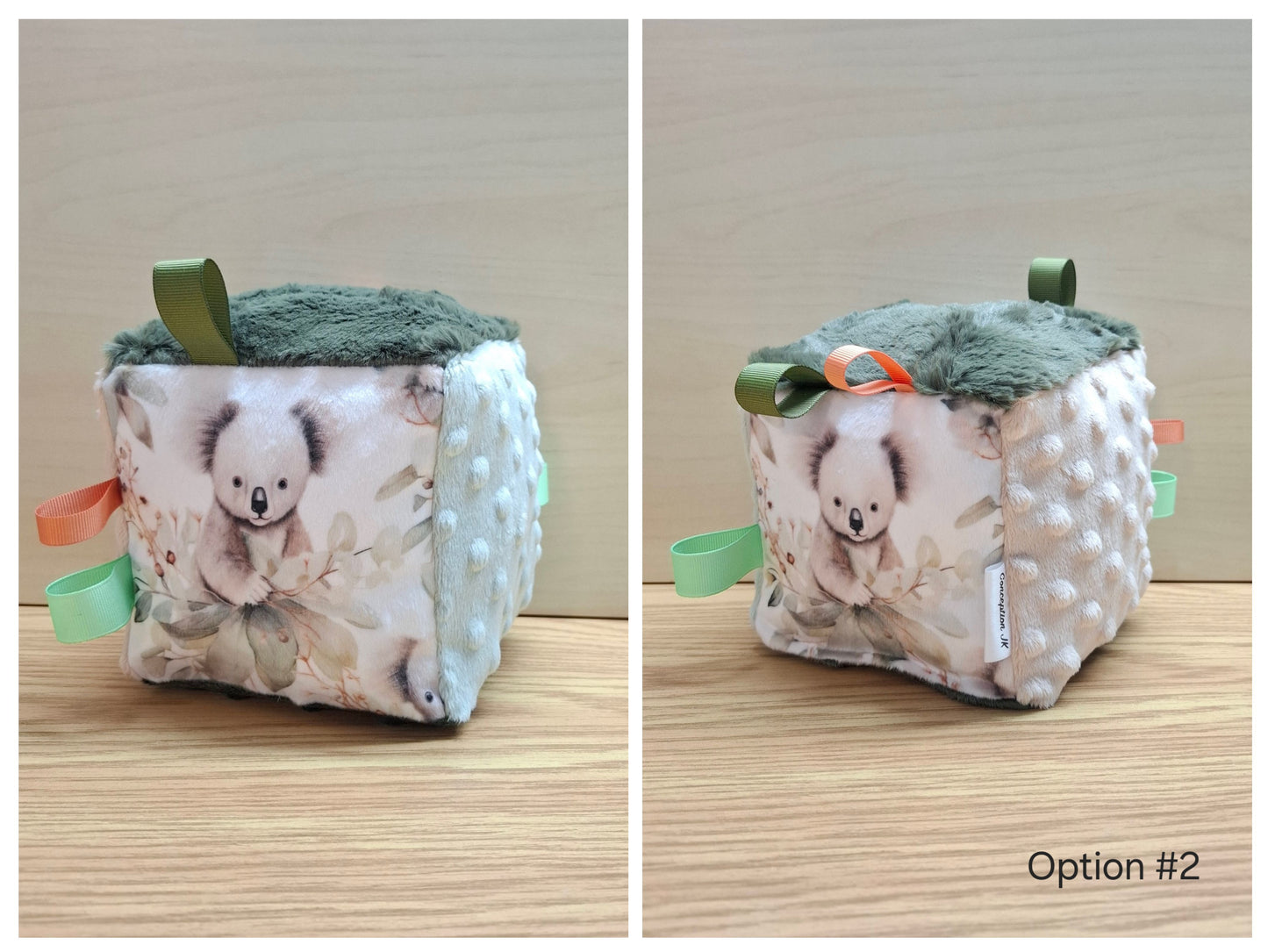Cube Koalas et feuillage vert