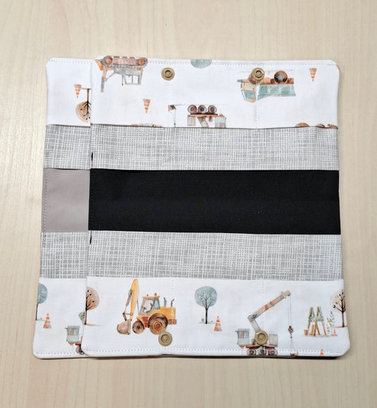 Carnet Camion et tracteur en chantier de construction