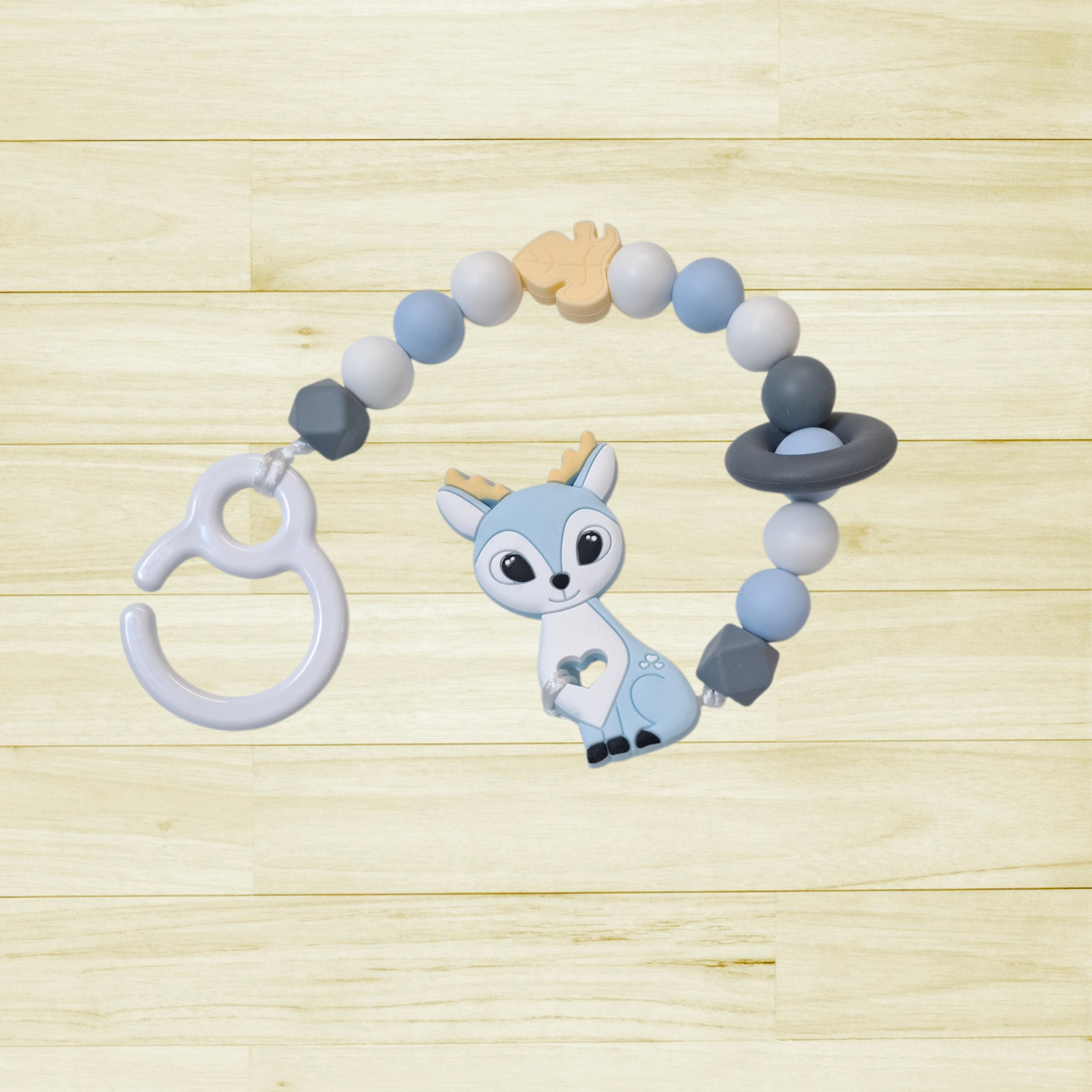 Jouet de poussette Chevreuil bleu