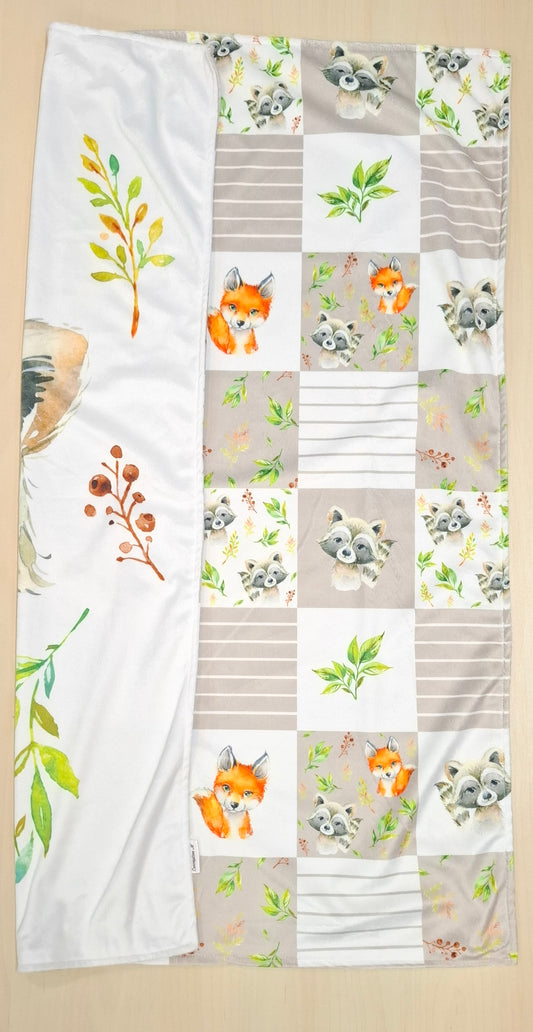 Couverture panneau Raton laveur et courte pointe