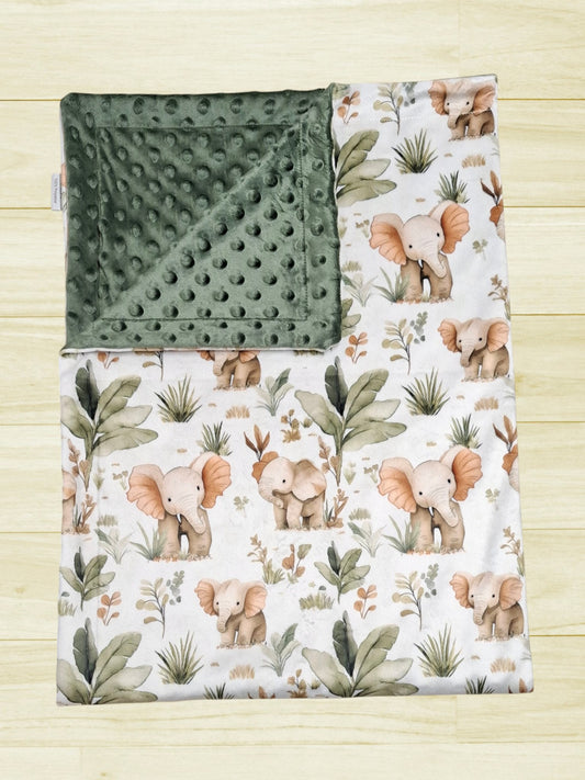 Couverture Éléphants et feuillage