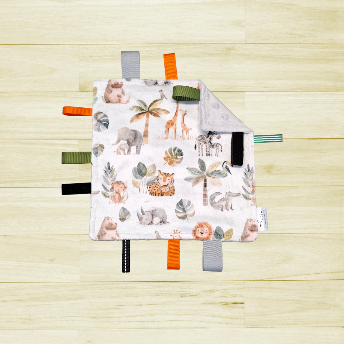 Craquante Promenade sous les palmiers fond clair