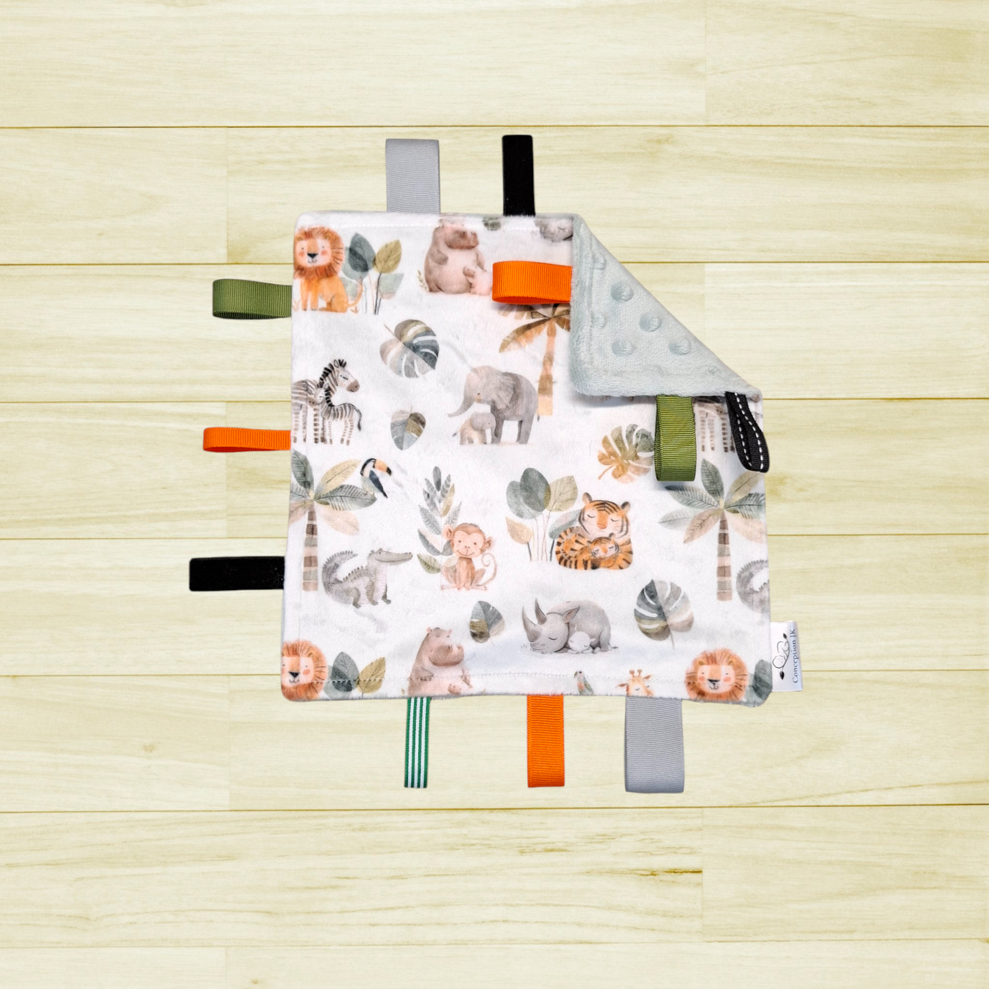 Craquante Promenade sous les palmiers fond clair