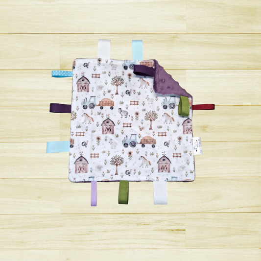 Craquante Tracteur aquarelle et chevaux