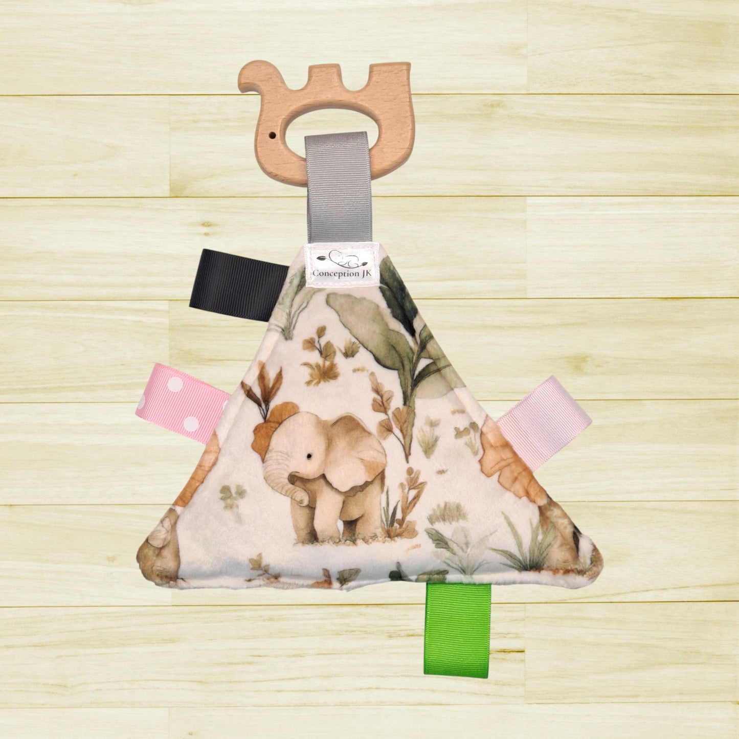 Triangle réconfort Éléphants et feuillage