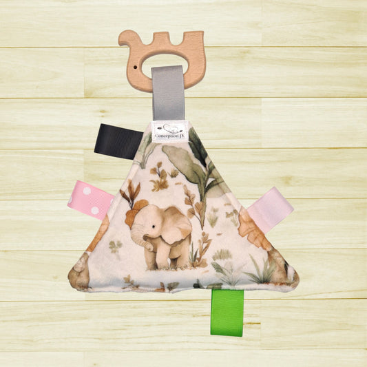 Triangle réconfort Éléphants et feuillage