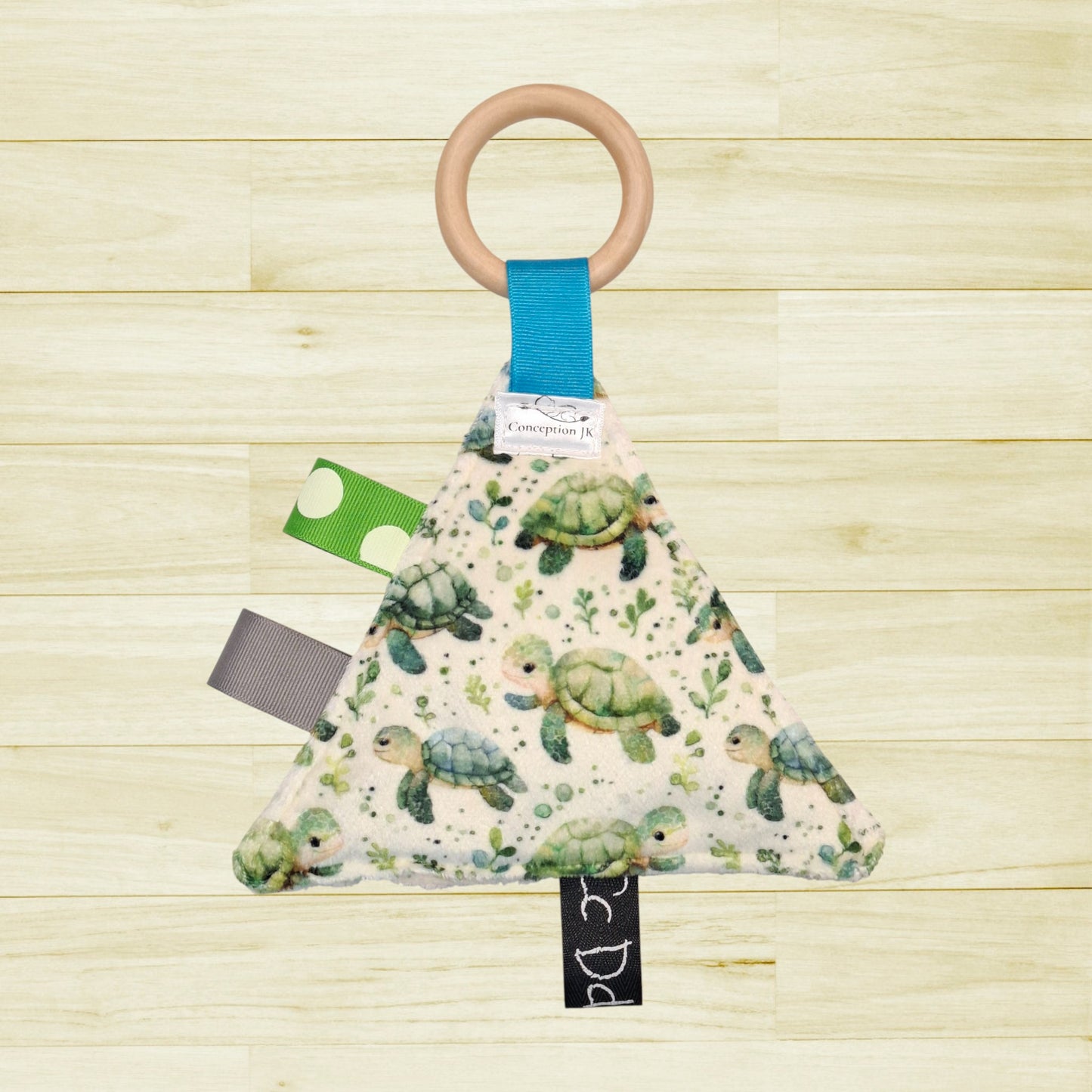 Triangle réconfort Tortues et feuillage