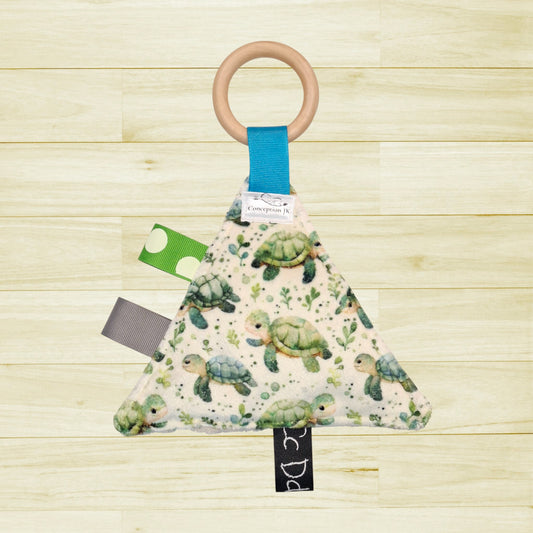 Triangle réconfort Tortues et feuillage