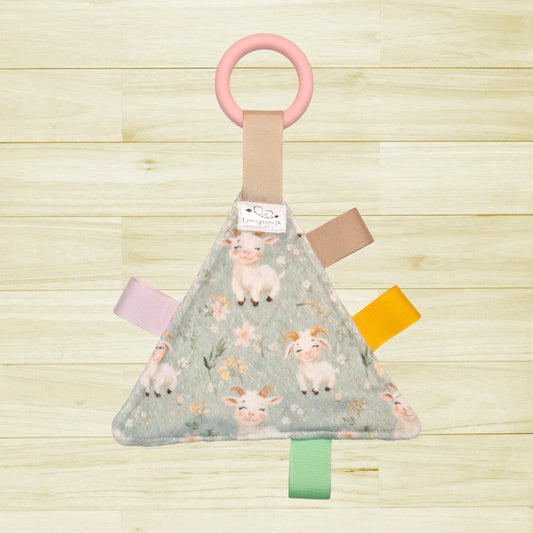 Triangle craquant Chèvres et fleurs