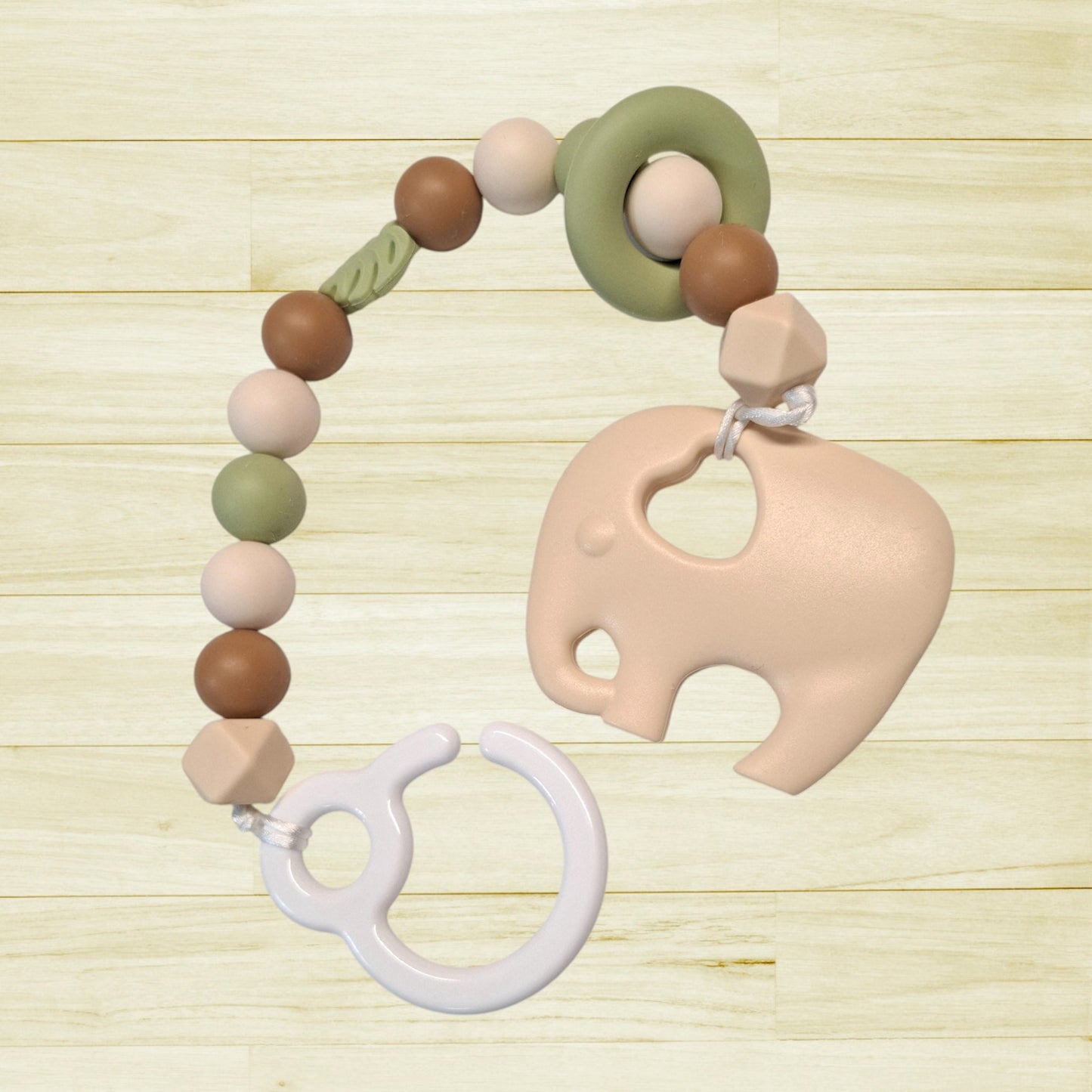 Jouet de poussette Éléphant crème