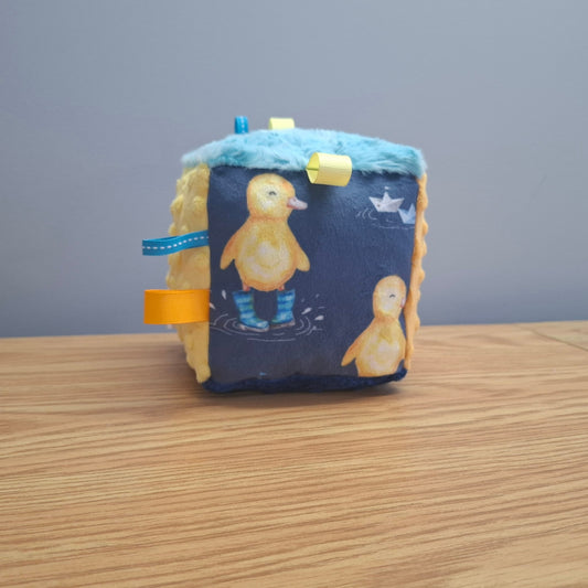 Cube Caneton sous la pluie