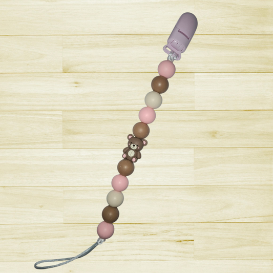 Attache-suce Ourson 3d rose