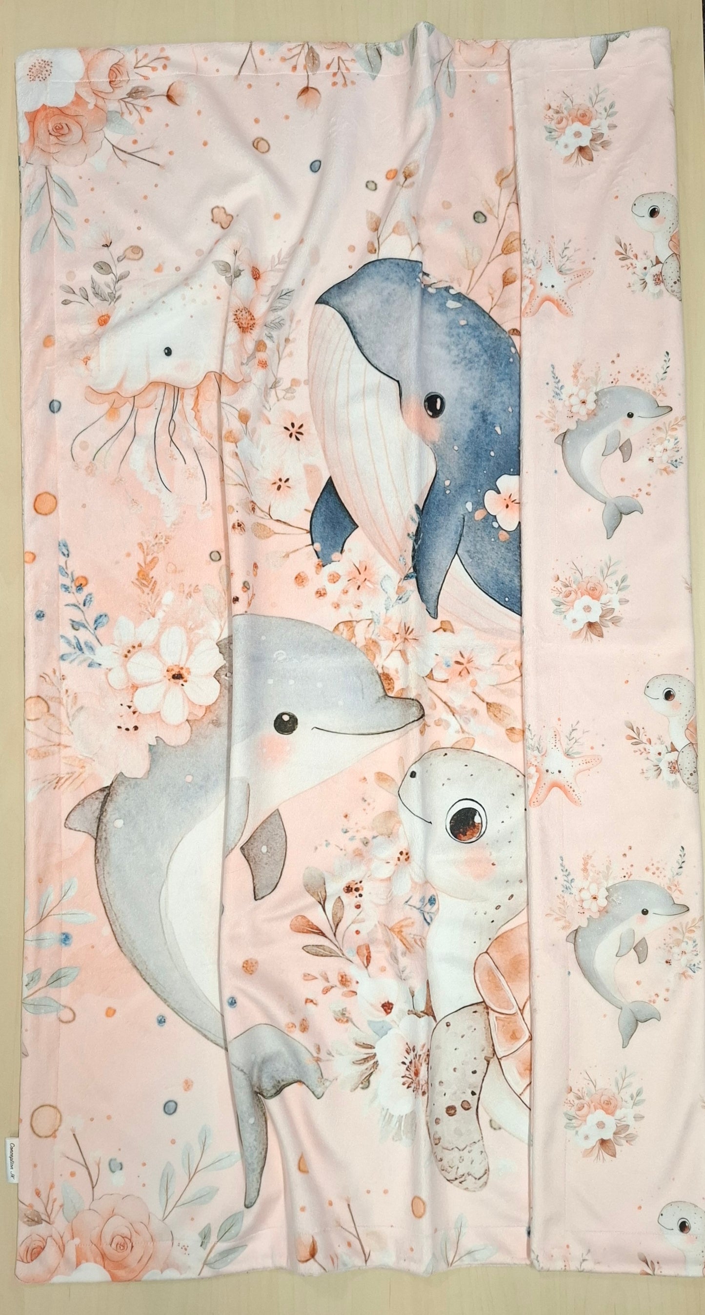 Couverture panneau Océan floral quartz
