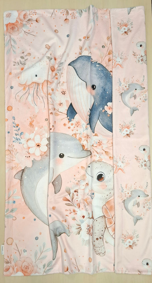 Couverture panneau Océan floral quartz