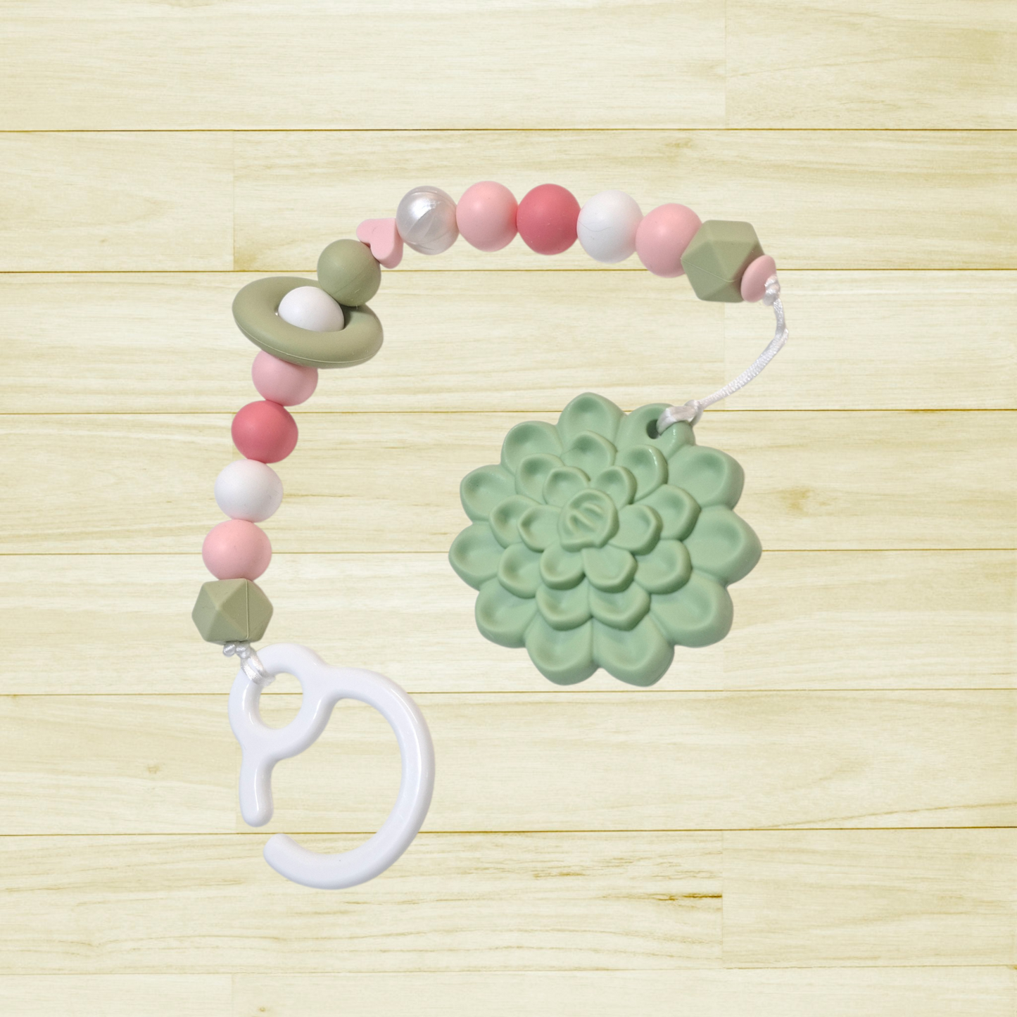 Jouet de poussette Fleur verte