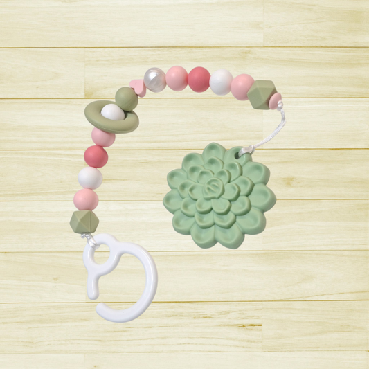 Jouet de poussette Fleur verte