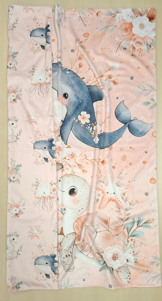 Couverture panneau Océan floral quartz