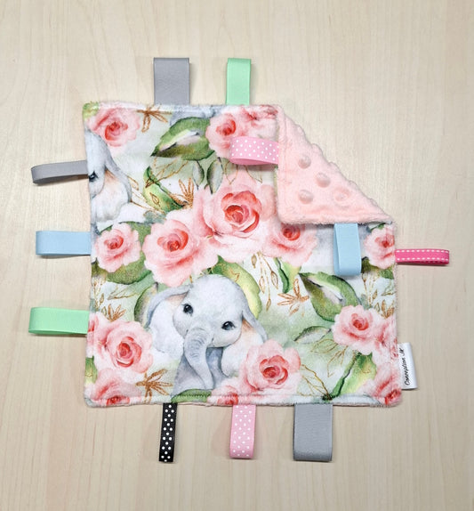 Craquante Éléphant floral doré