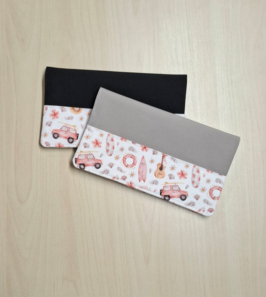 Carnet Plage aquarelle rose