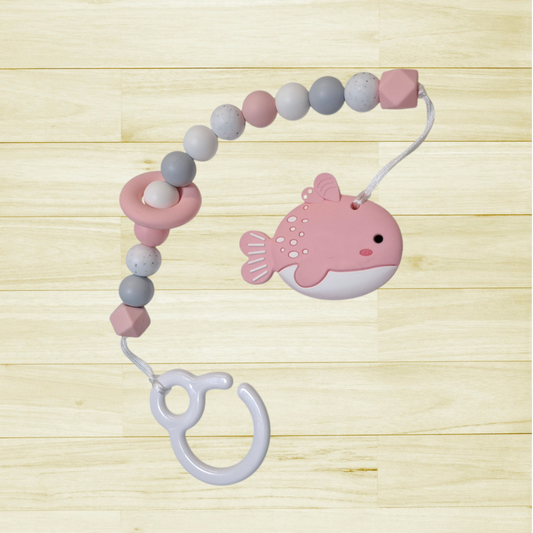Jouet de poussette Poisson rose