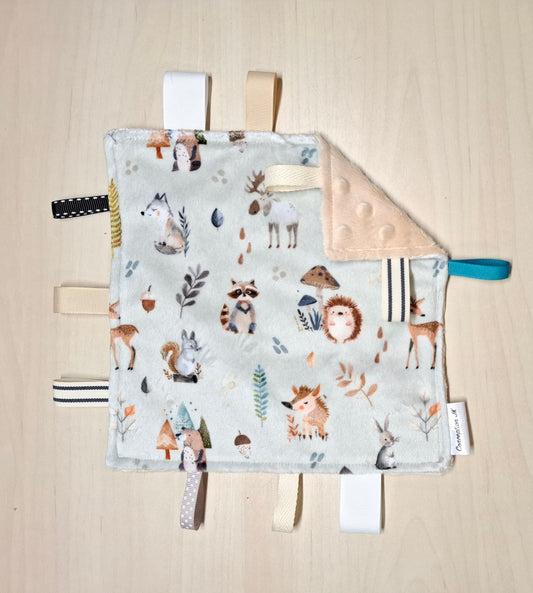 Craquante Animaux du Canada fond sauge