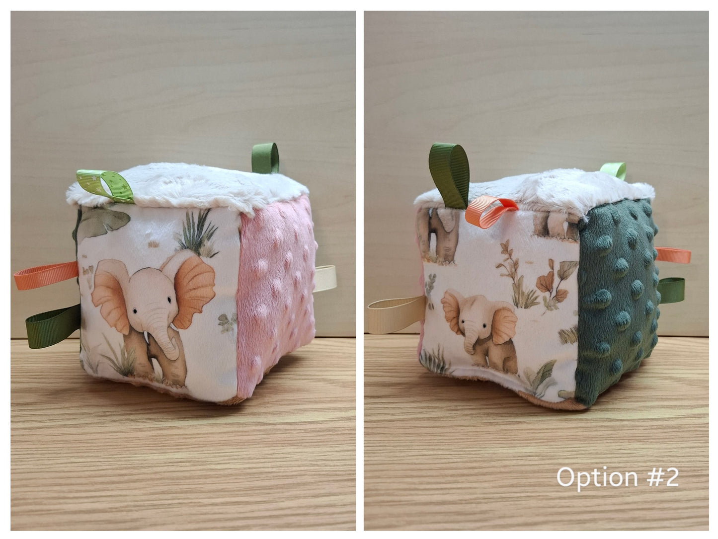 Cube Éléphants et feuillage