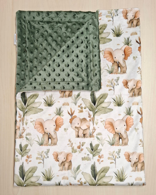 Couverture Éléphants et feuillage