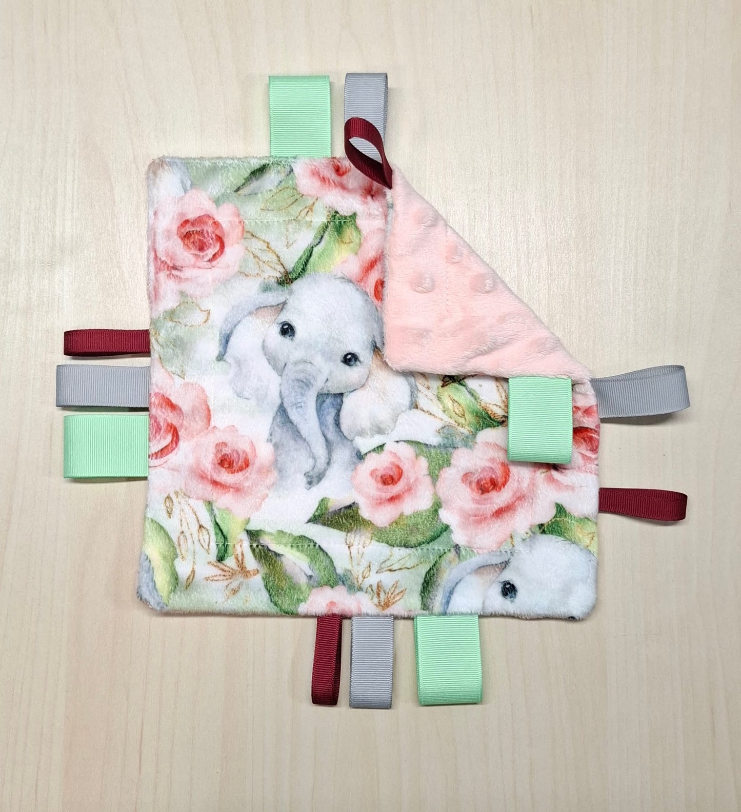 Mini Éléphants floral doré