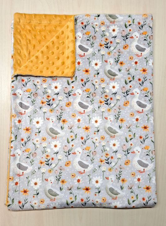 Couverture Canards floral