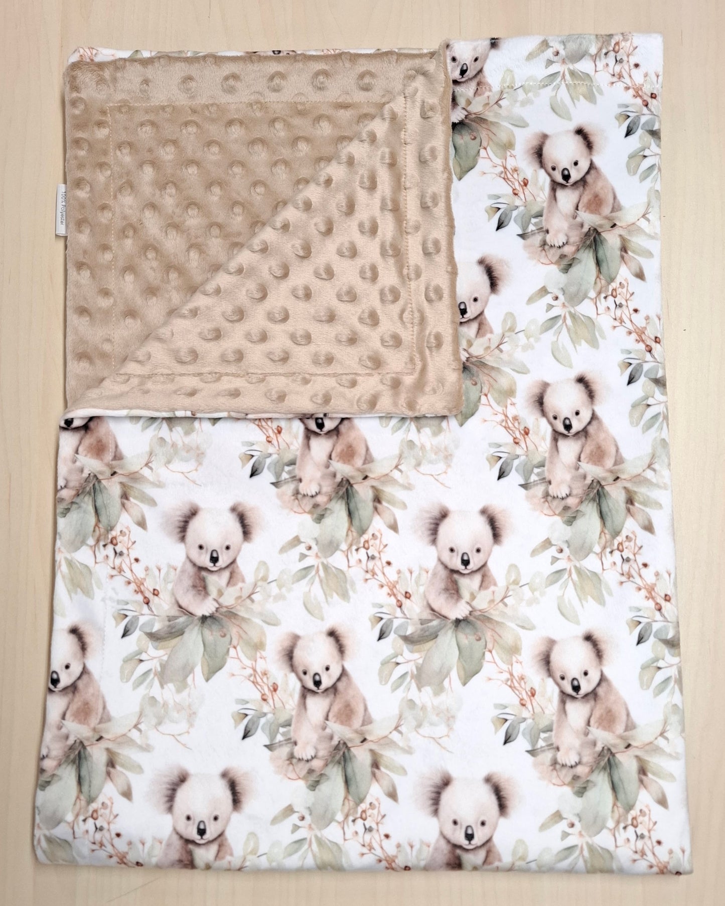 Couverture Koalas et feuillage vert