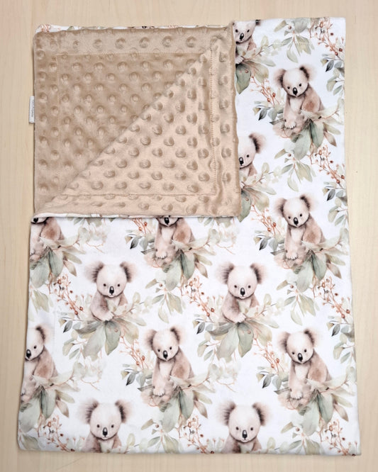 Couverture Koalas et feuillage vert