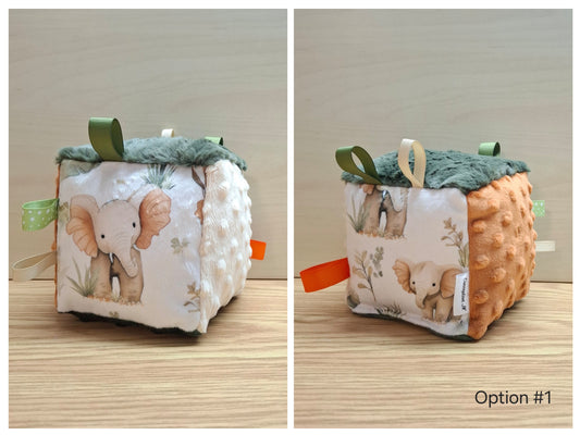 Cube Éléphants et feuillage