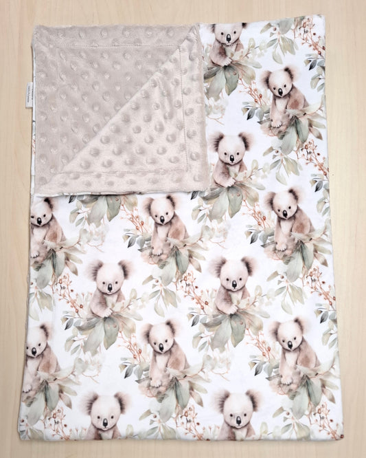 Couverture Koalas et feuillage vert