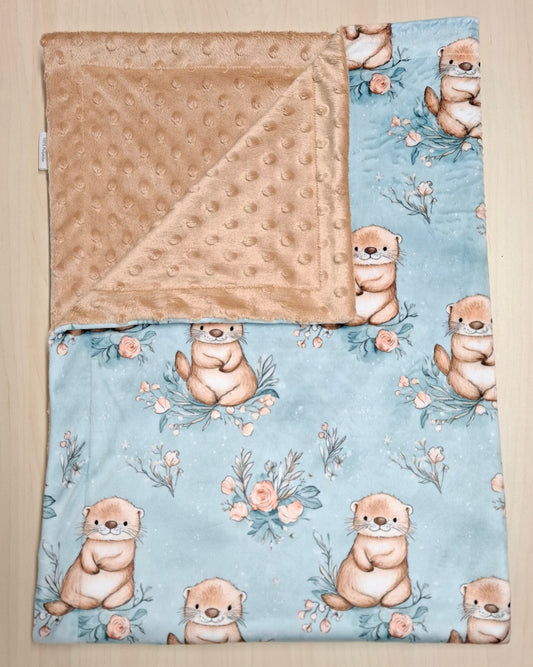Couverture Loutres floral