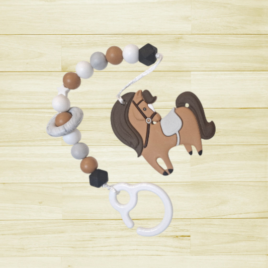 Jouet de poussette Cheval