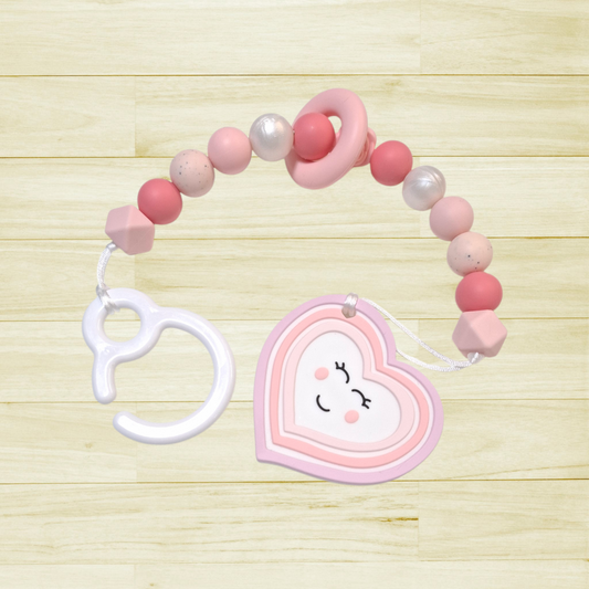 Jouet de poussette Cœur rose