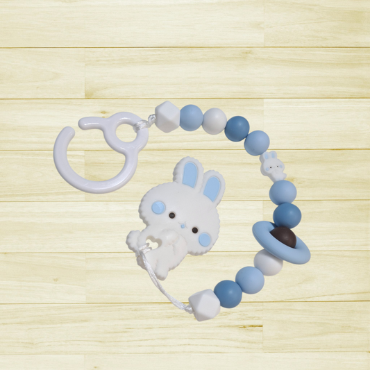 Jouet de poussette Lapin bleu