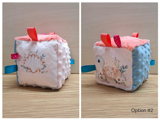 Cube Océan floral quartz