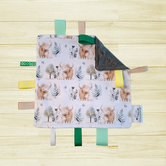 Craquante Maman et bébé vache highland