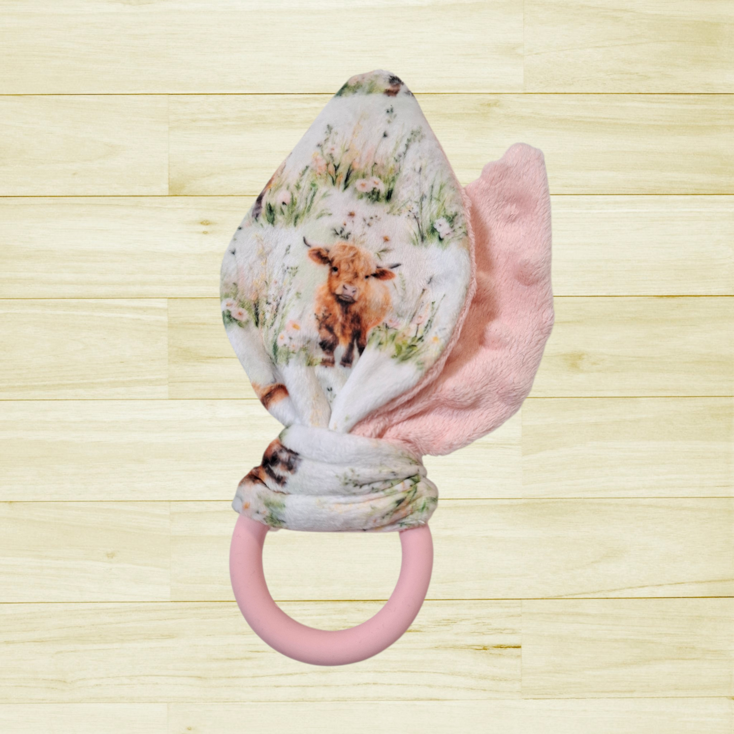 Oreille de lapin Vaches highlands dans les champs