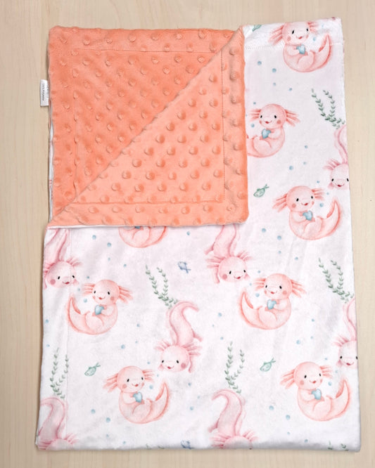 Couverture Axololts dans l'eau rose