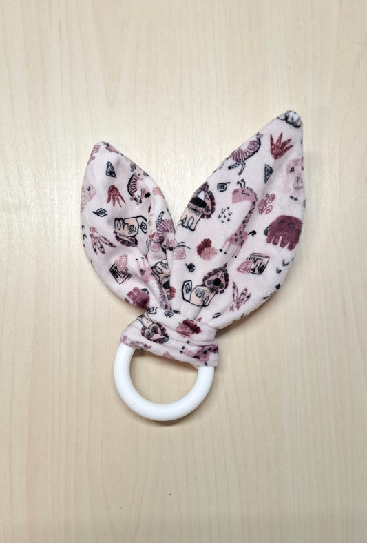 Oreille de lapin Animaux de la savane rose