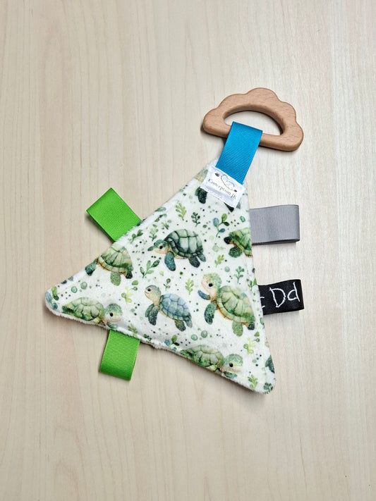 Triangle Tortues et feuillage