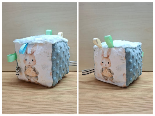 Cube Lapins mignons aquarelle