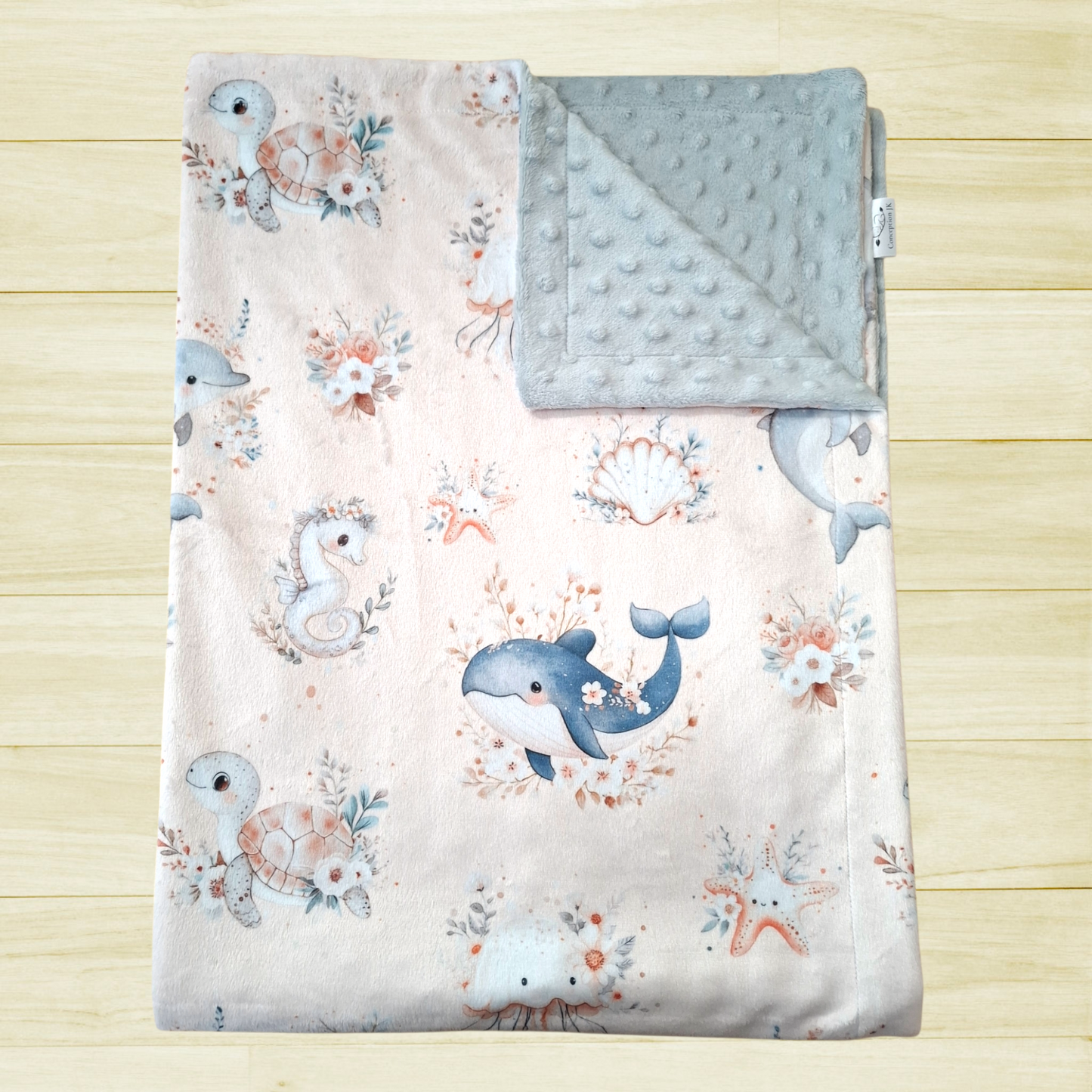 Couverture Océan floral quartz