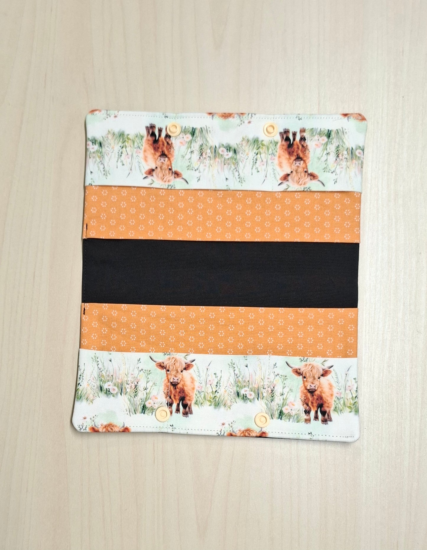 Carnet Vaches highland dans les champs
